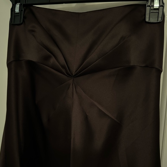 LAUNDRY BY SHELLI SEGAL BROWN STRAPLESS MAXI DRESS - Picture 5 of 7